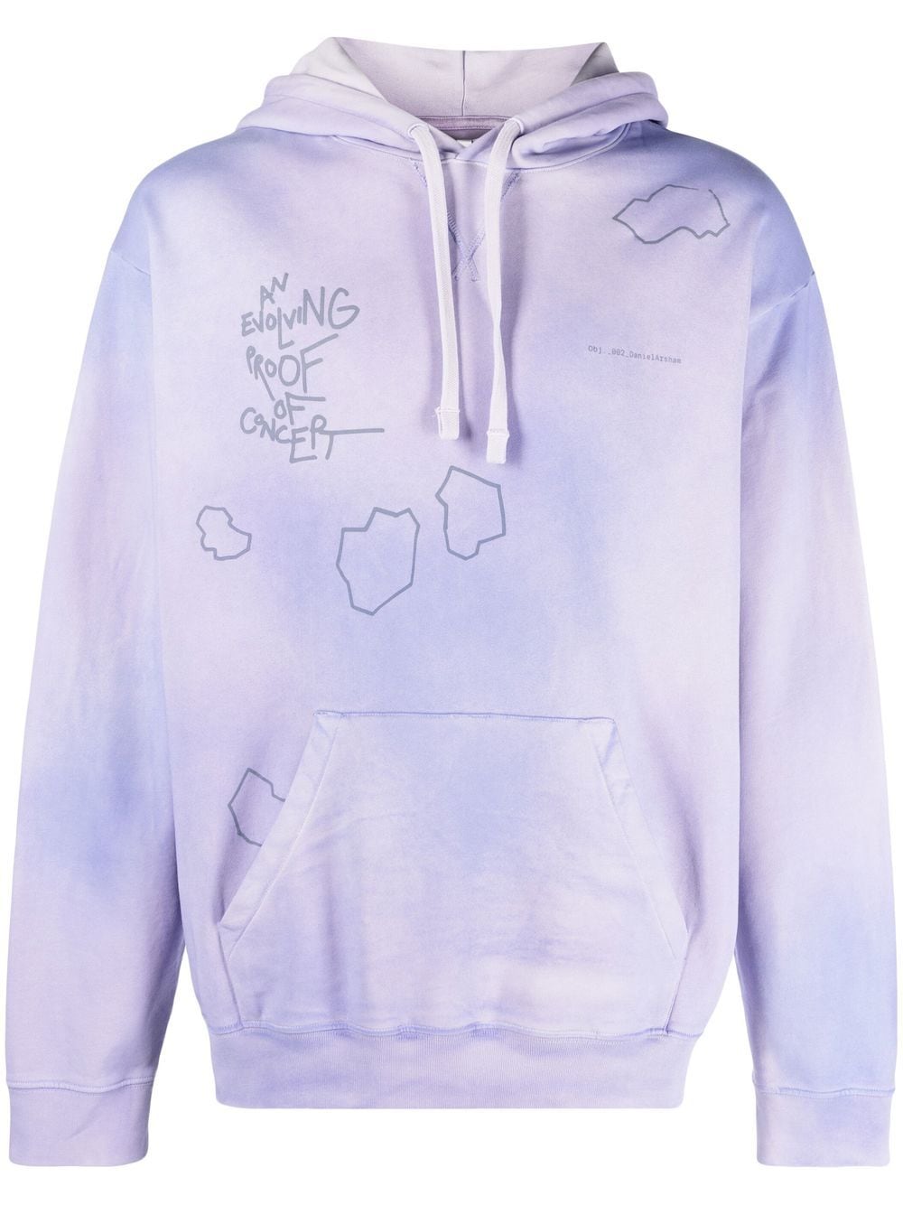 OBJECTS IV LIFE graphic-print faded hoodie - Purple von OBJECTS IV LIFE