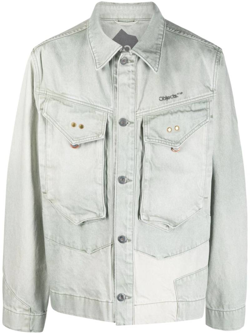 OBJECTS IV LIFE panelled denim jacket - Green von OBJECTS IV LIFE