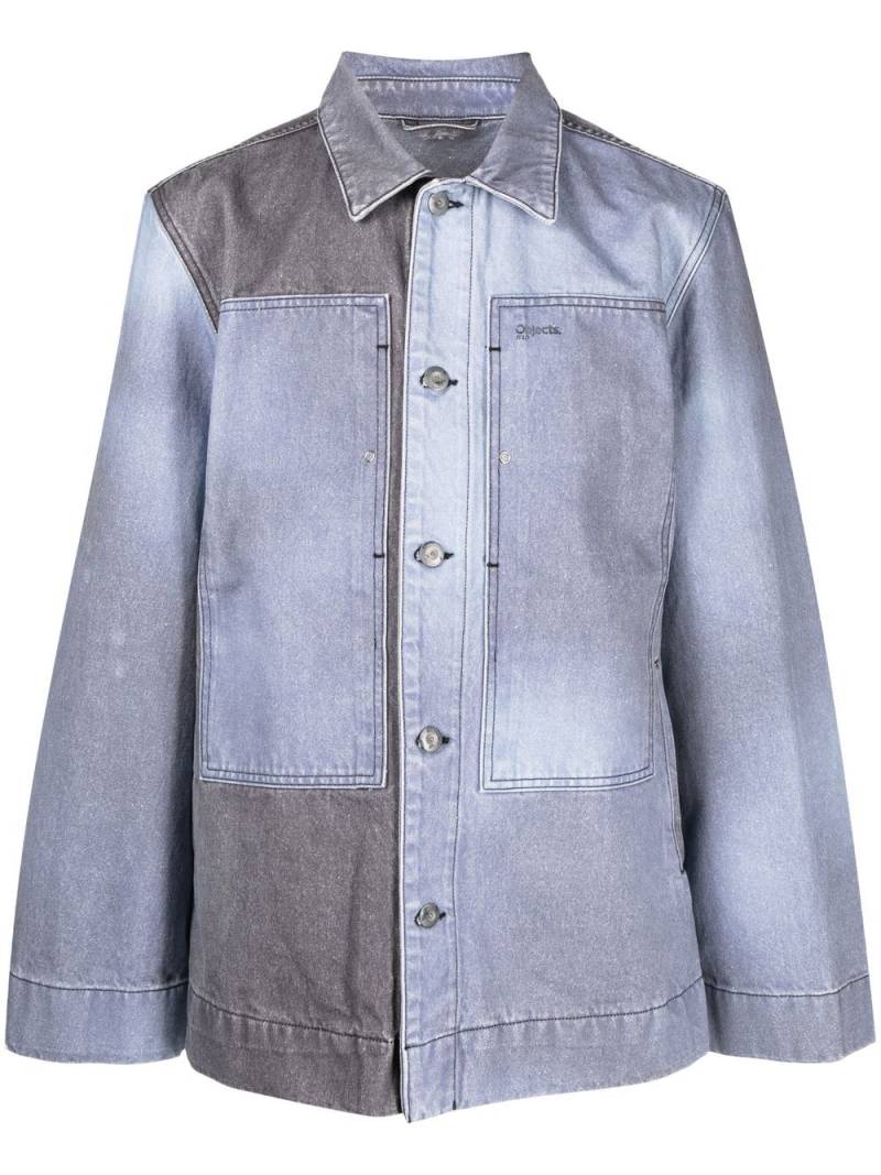 OBJECTS IV LIFE two-tone denim shirt jacket - Blue von OBJECTS IV LIFE