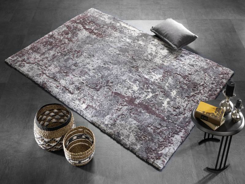 OCI DIE TEPPICHMARKE Teppich »Juwel Liray«, rechteckig, 20 mm Höhe, Kurzflor, Wohnzimmer, Marmor Optik, Hoch Tief Effekt von OCI Die Teppichmarke