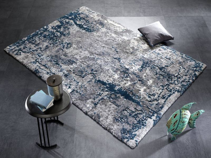 OCI DIE TEPPICHMARKE Teppich »Juwel Liray«, rechteckig, 20 mm Höhe, Kurzflor, Wohnzimmer, Marmor Optik, Hoch Tief Effekt von OCI Die Teppichmarke