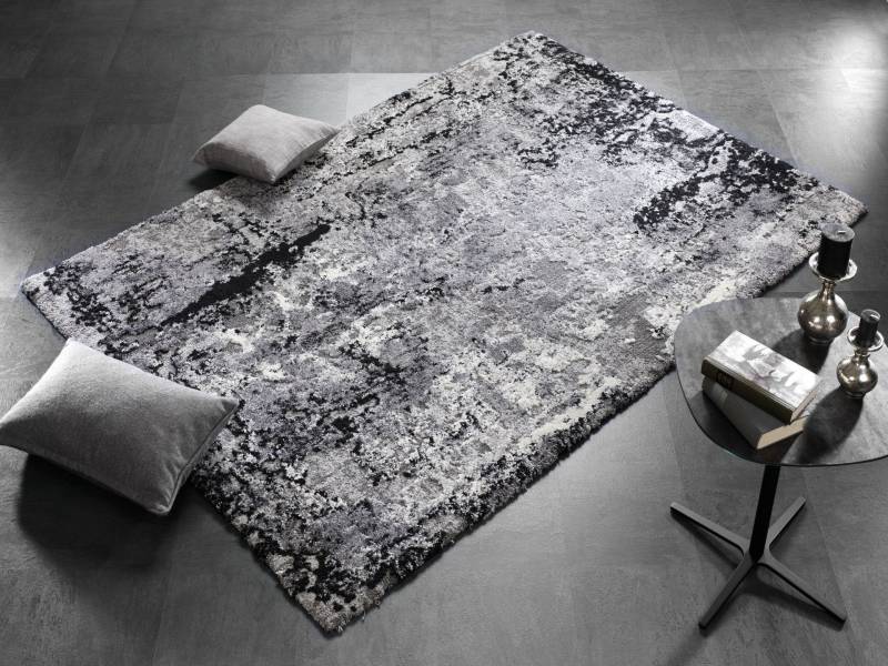 OCI DIE TEPPICHMARKE Teppich »Juwel Liray«, rechteckig, 20 mm Höhe, Kurzflor, Wohnzimmer, Marmor Optik, Hoch Tief Effekt von OCI Die Teppichmarke