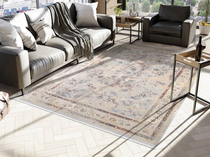 OCI DIE TEPPICHMARKE Teppich »MYSTIC LIMITED«, rechteckig, 7 mm Höhe, florale Muster in 3D-Optik, maschinell gewebt, Viskose von OCI Die Teppichmarke