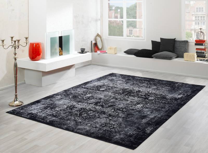 OCI DIE TEPPICHMARKE Teppich »Magic«, rechteckig, 8 mm Höhe, Glanz Viskose, mit Fransen, Wohnzimmer von OCI Die Teppichmarke