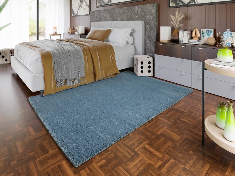 OCI DIE TEPPICHMARKE Teppich »NEW VILLA MELANGE, auch als Läufer«, rechteckig, 20 mm Höhe, dicht maschinell gewebt, strapazierfähig, uni, alle Wohnräume von OCI Die Teppichmarke