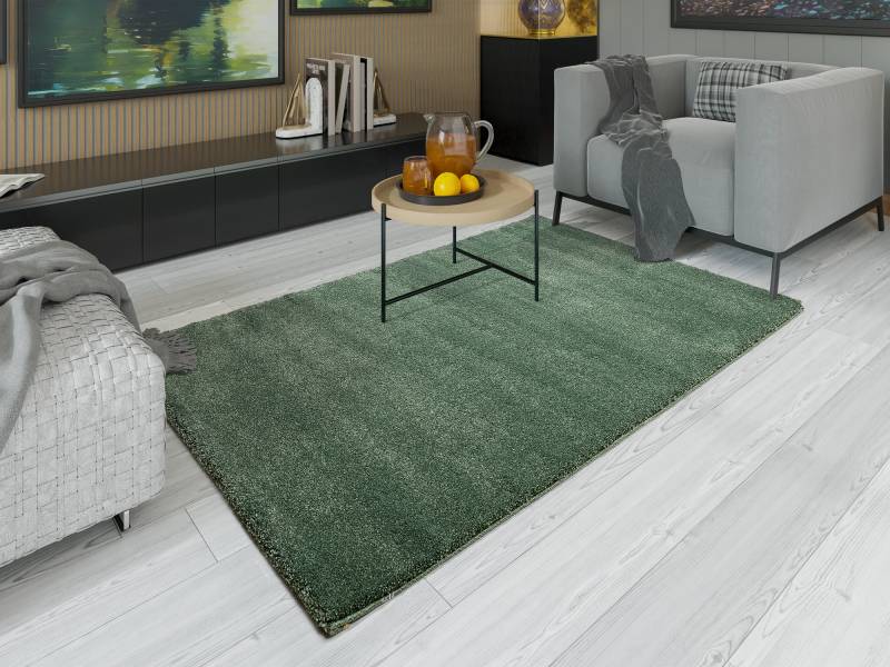 OCI DIE TEPPICHMARKE Teppich »NEW VILLA MELANGE, auch als Läufer«, rechteckig, 20 mm Höhe, dicht maschinell gewebt, strapazierfähig, uni, alle Wohnräume von OCI Die Teppichmarke
