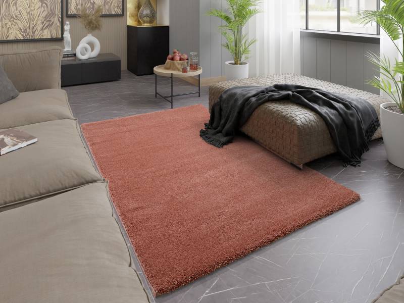 OCI DIE TEPPICHMARKE Teppich »NEW VILLA MELANGE, auch als Läufer«, rechteckig, 20 mm Höhe, dicht maschinell gewebt, strapazierfähig, uni, alle Wohnräume von OCI Die Teppichmarke