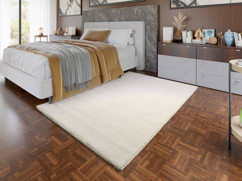 OCI DIE TEPPICHMARKE Teppich »NEW VILLA MELANGE, auch als Läufer«, rechteckig, 20 mm Höhe, dicht maschinell gewebt, strapazierfähig, uni, alle Wohnräume von OCI Die Teppichmarke
