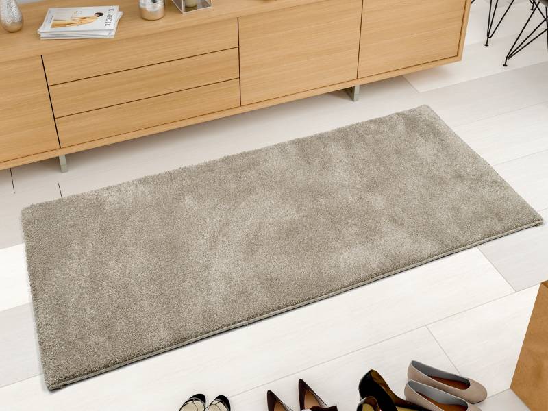 OCI DIE TEPPICHMARKE Teppich »NEW VILLA MELANGE, auch als Läufer«, rechteckig, 20 mm Höhe, dicht maschinell gewebt, strapazierfähig, uni, alle Wohnräume von OCI Die Teppichmarke