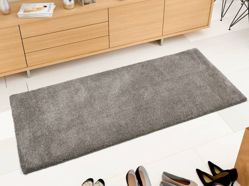 OCI DIE TEPPICHMARKE Teppich »NEW VILLA MELANGE, auch als Läufer«, rechteckig, 20 mm Höhe, dicht maschinell gewebt, strapazierfähig, uni, alle Wohnräume von OCI Die Teppichmarke