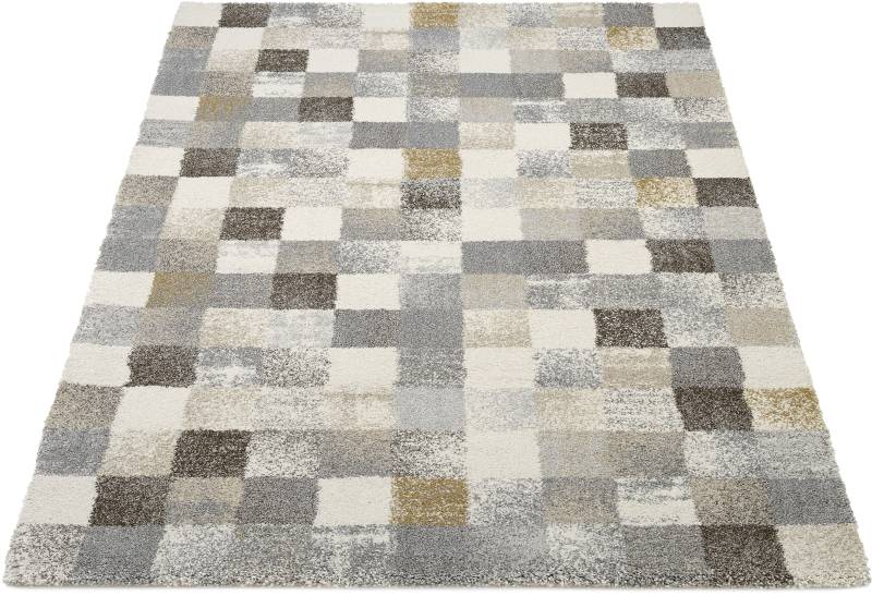 OCI DIE TEPPICHMARKE Teppich »NEW VILLA SQUARES«, rechteckig, 20 mm Höhe, feine Karos, meliert, Wohnzimmer von OCI Die Teppichmarke