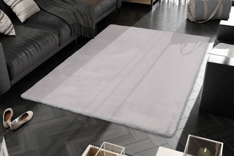 OCI DIE TEPPICHMARKE Hochflor-Teppich »ROCKY SOFT«, rechteckig, 35 mm Höhe, Kunstfell, weich, kuschelig, maschinell gewebt, Kaninchen Haptik von OCI Die Teppichmarke