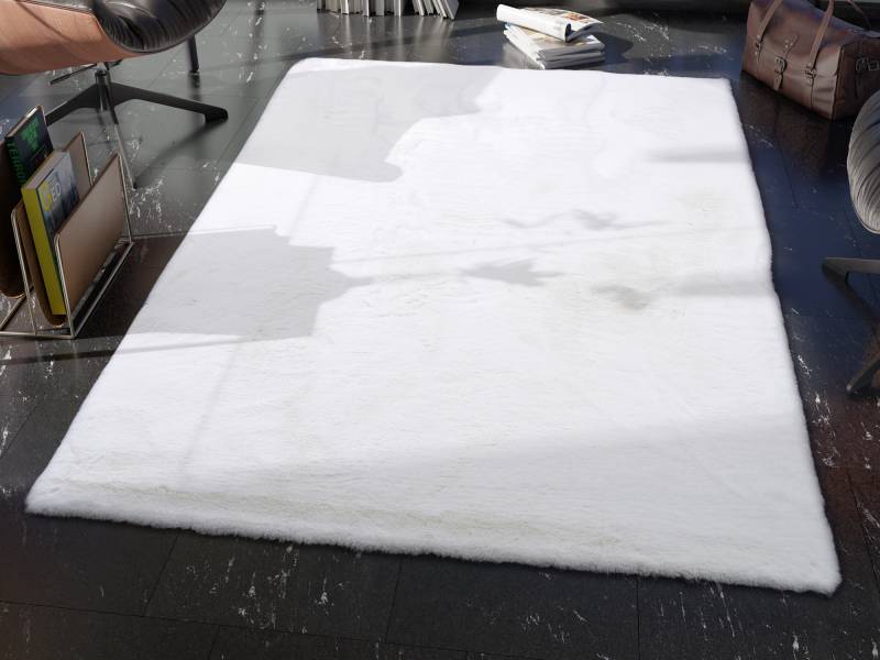 OCI DIE TEPPICHMARKE Hochflor-Teppich »ROCKY SOFT«, rechteckig, 35 mm Höhe, Kunstfell, weich, kuschelig, maschinell gewebt, Kaninchen Haptik von OCI Die Teppichmarke