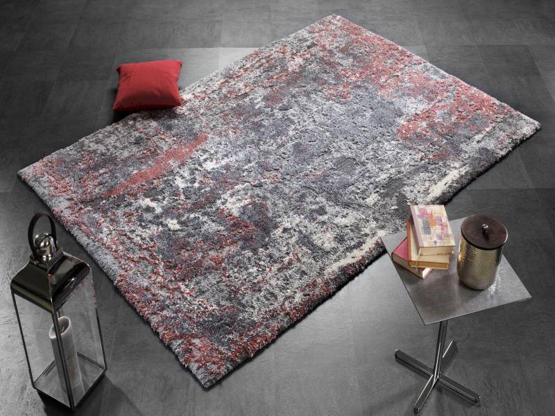 OCI DIE TEPPICHMARKE Teppich »Juwel Liray«, rechteckig, 20 mm Höhe, Kurzflor, Wohnzimmer, Marmor Optik, Hoch Tief Effekt von OCI Die Teppichmarke
