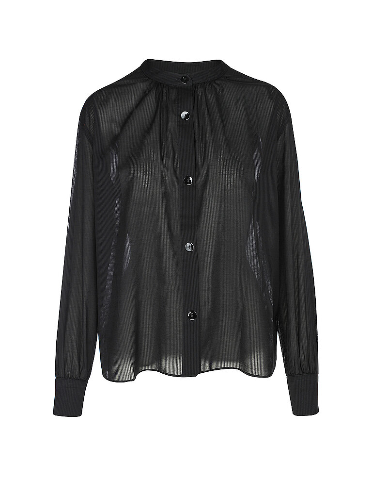 OFFICINE GENERALE Bluse schwarz | L von OFFICINE GENERALE