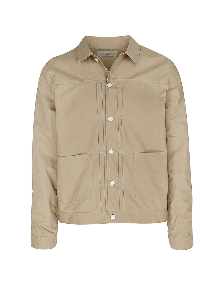 OFFICINE GENERALE Jacke  beige | L von OFFICINE GENERALE