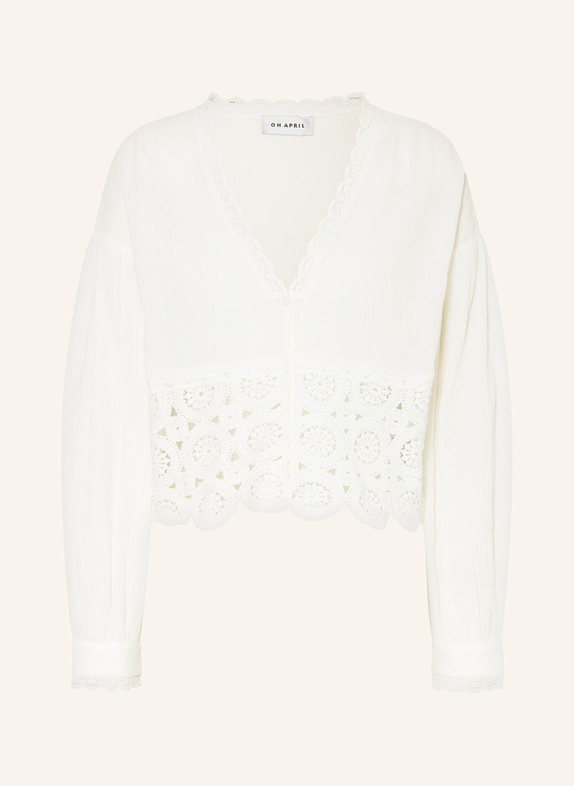 Oh April Musselinbluse Tayio weiss von OH APRIL