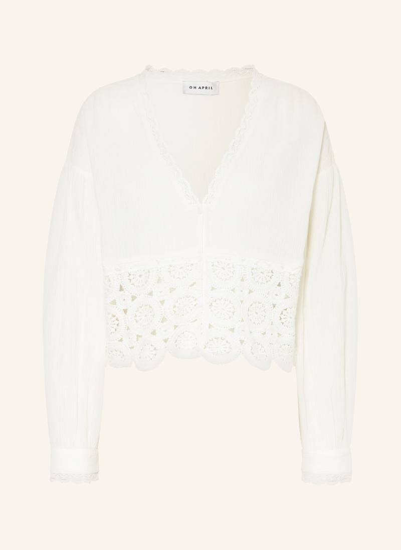 Oh April Musselinbluse Tayio weiss von OH APRIL