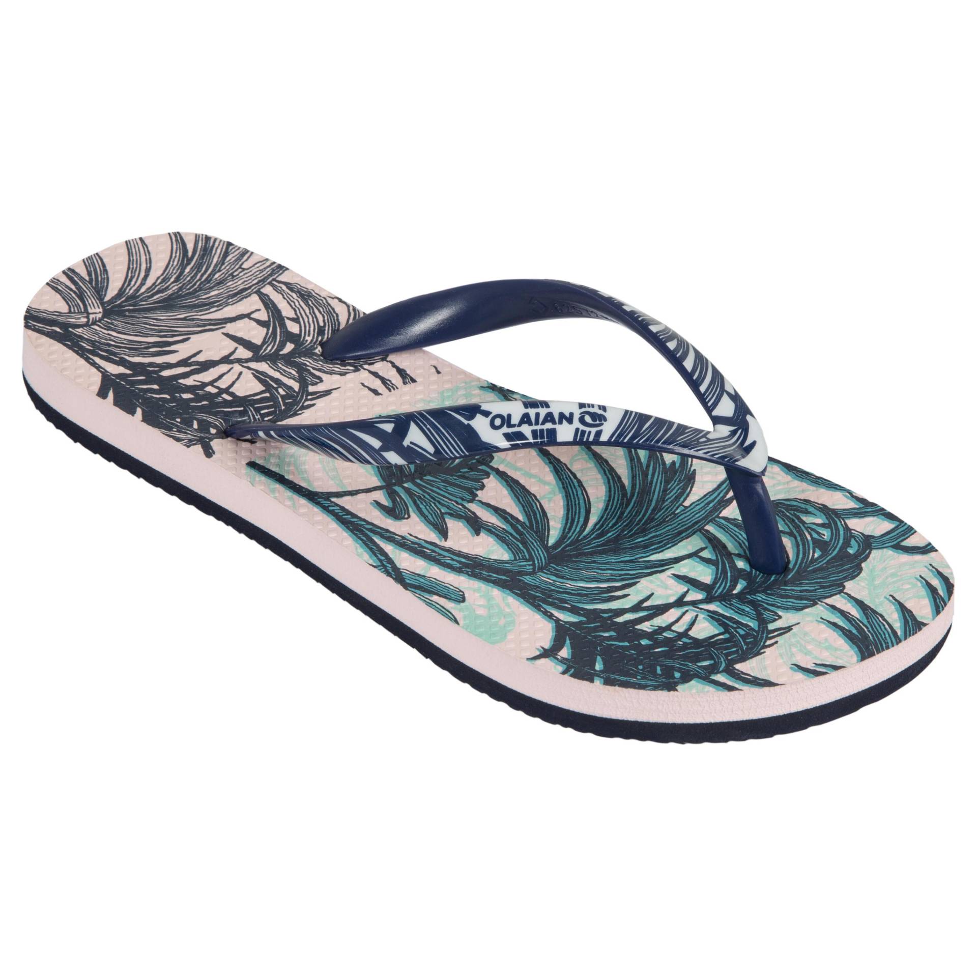 Zehensandalen - Zehensandalen 190 Exotic Unisex Blau Bedruckt 33/34 von OLAIAN