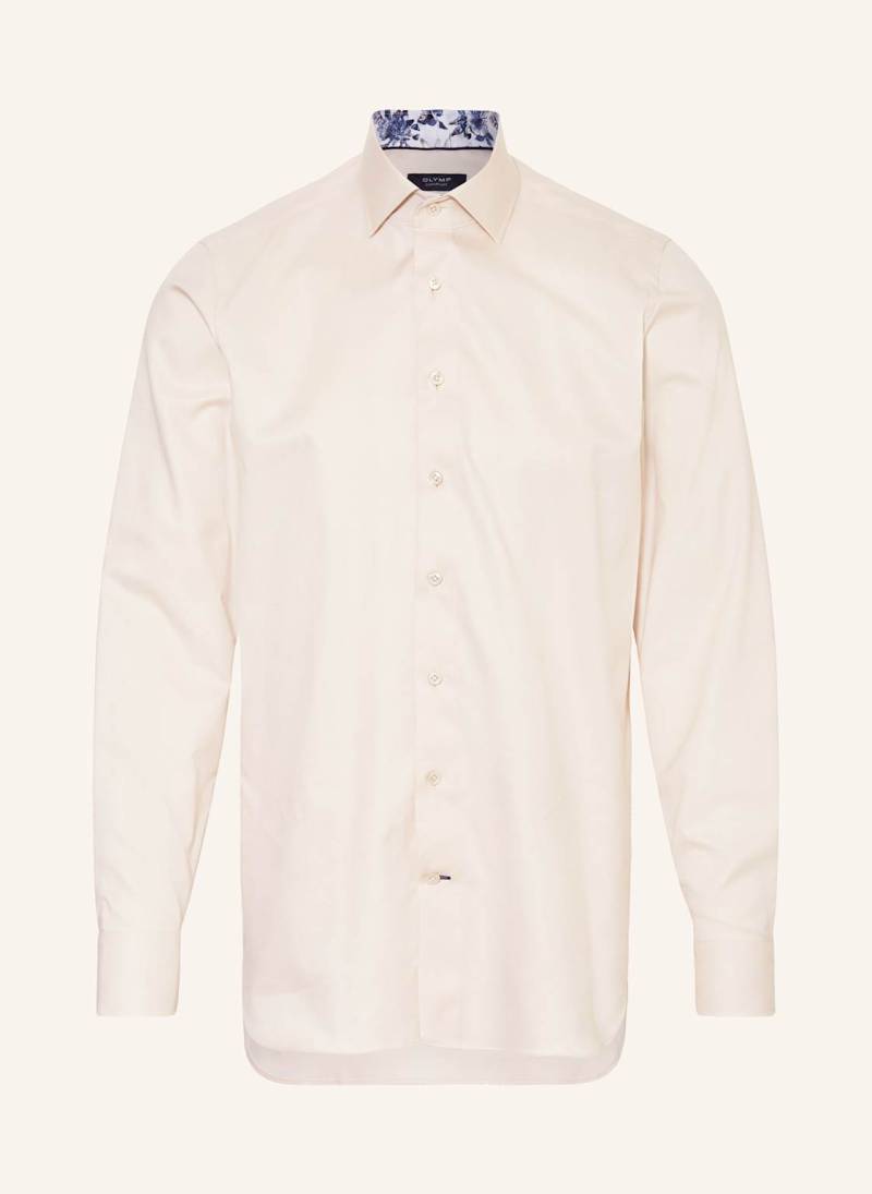 Olymp Signature Hemd Tailored Fit beige von OLYMP SIGNATURE