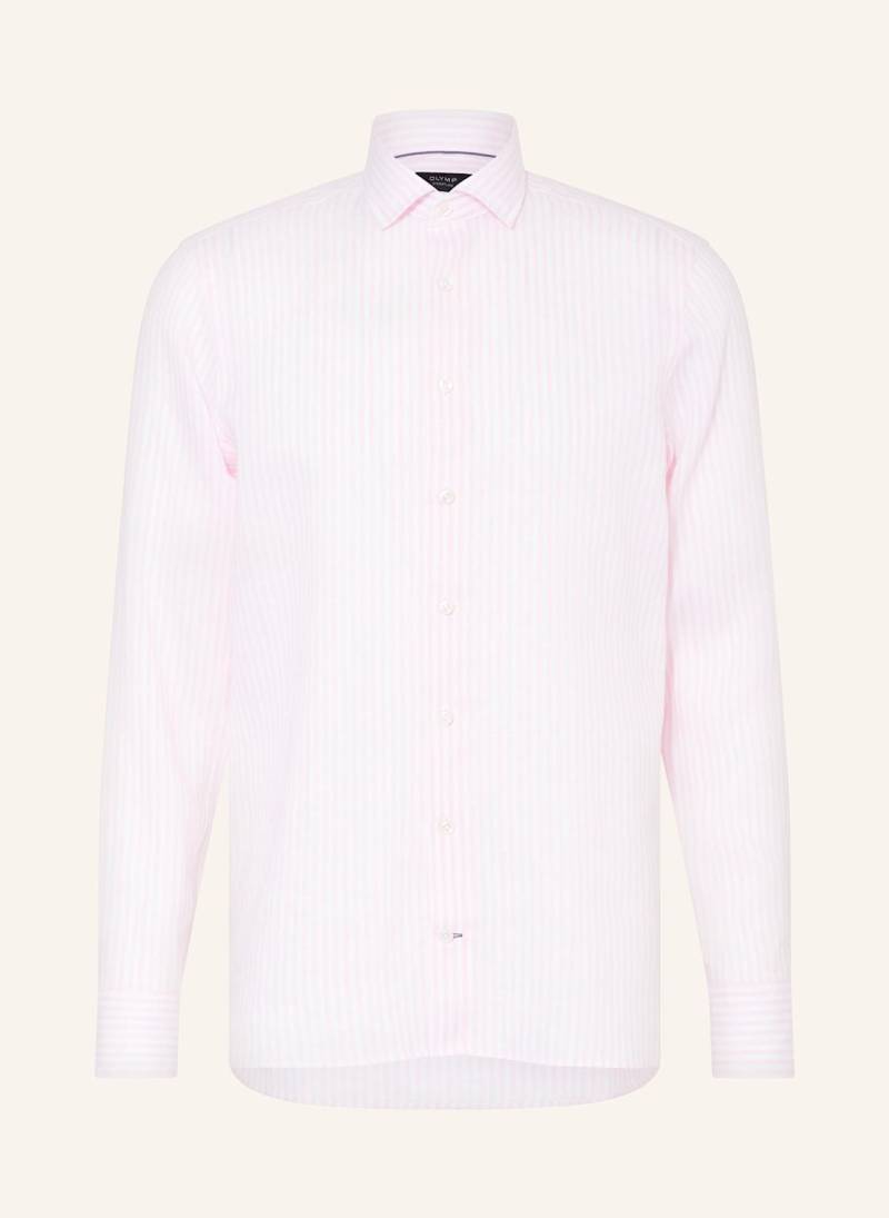Olymp Signature Leinenhemd Tailored Fit rosa von OLYMP SIGNATURE