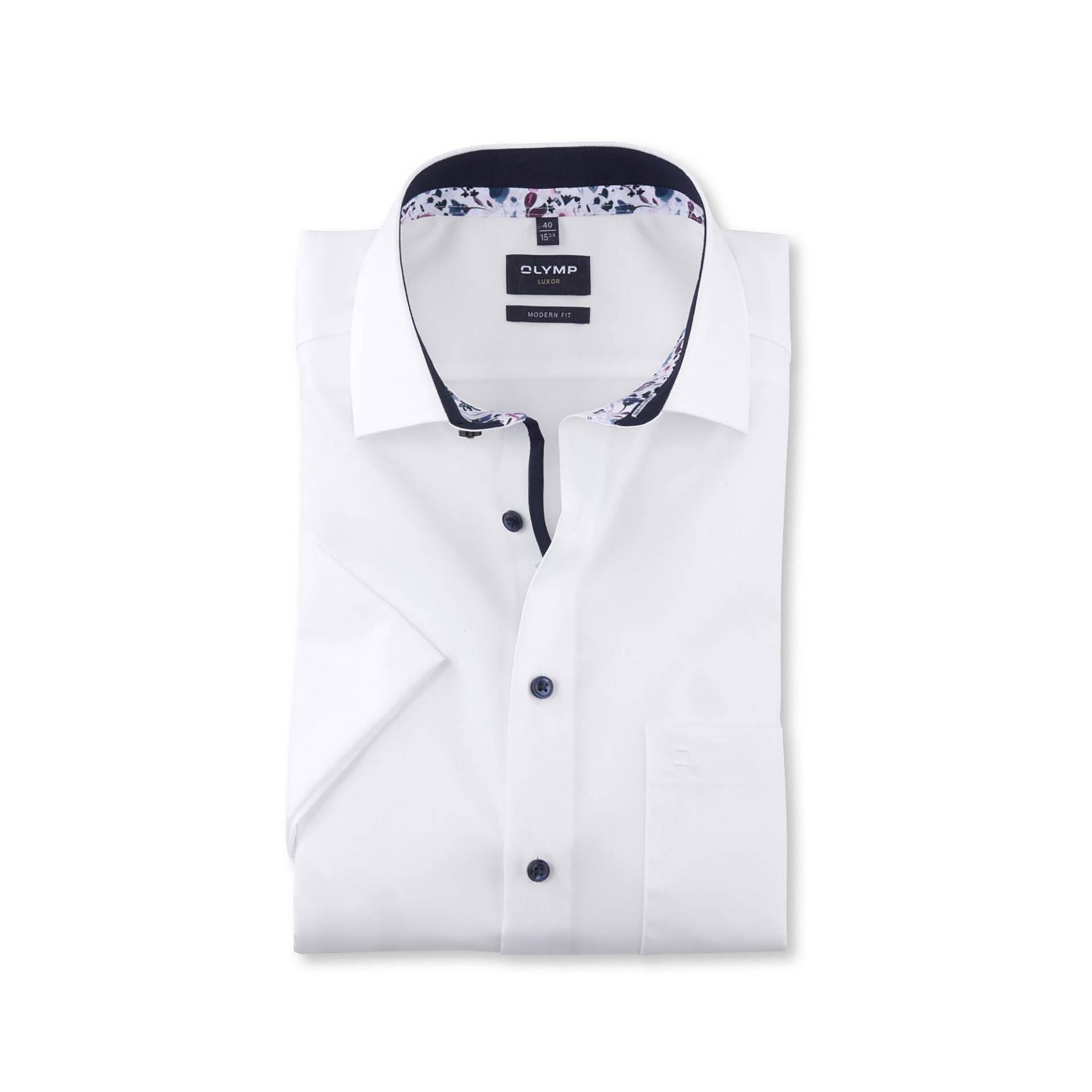 Hemd, Modern Fit, Kurzarm Herren Weiss 38 von OLYMP