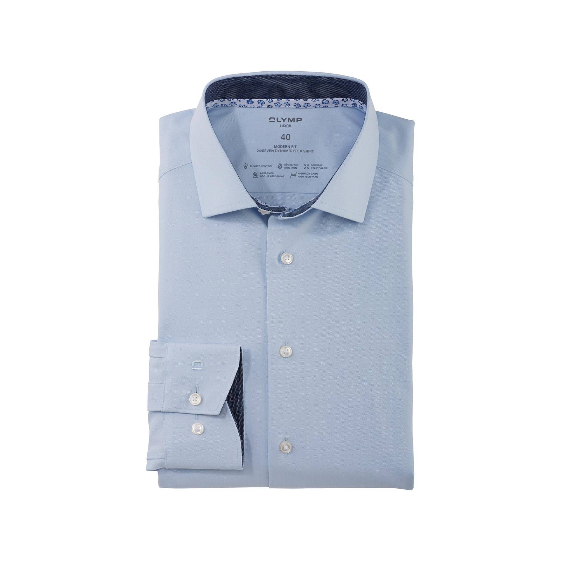 Hemd, Modern Fit, Langarm Herren Hellblau 39 von OLYMP