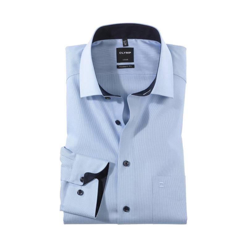 Hemd, Modern Fit, Langarm Herren Hellblau 38 von OLYMP