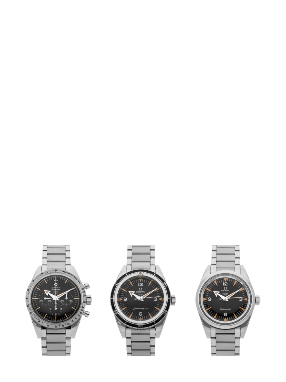 OMEGA 2022 pre-owned The 1957 Trilogy 38mm (set of three) - Black von OMEGA