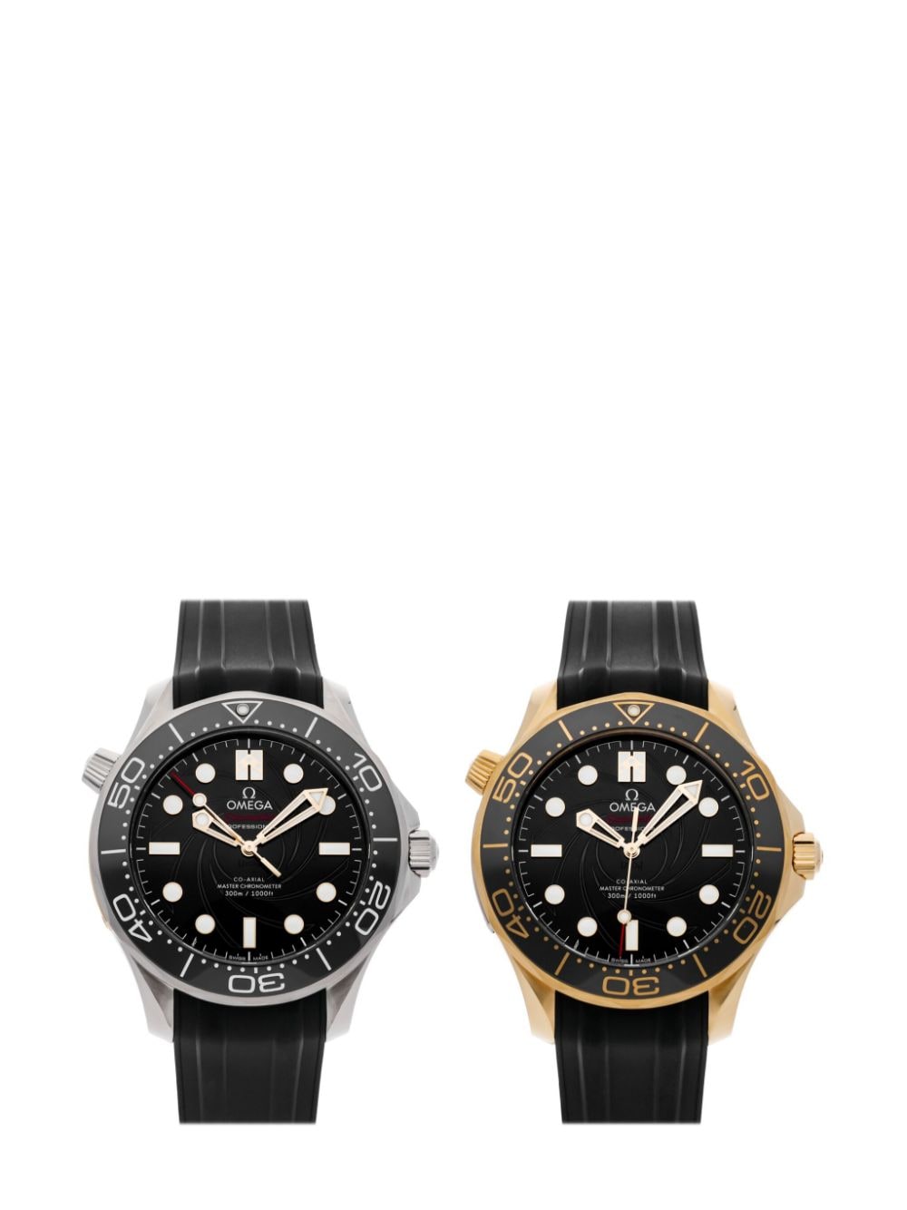 OMEGA pre-owned Seamaster Diver James Bond Limited Edition 42mm (set of two) - Black