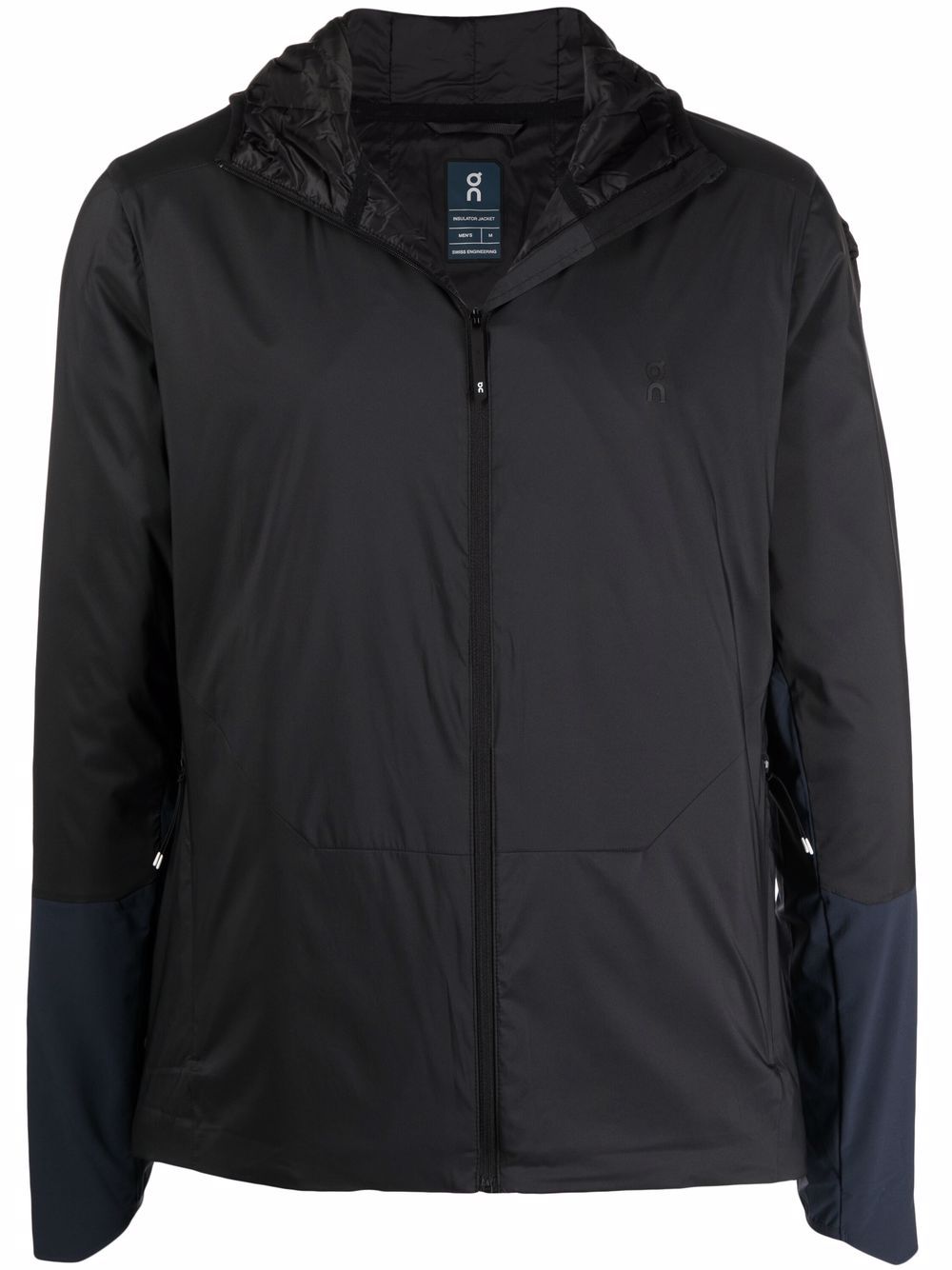 On Running logo-print performance jacket - Black von On Running