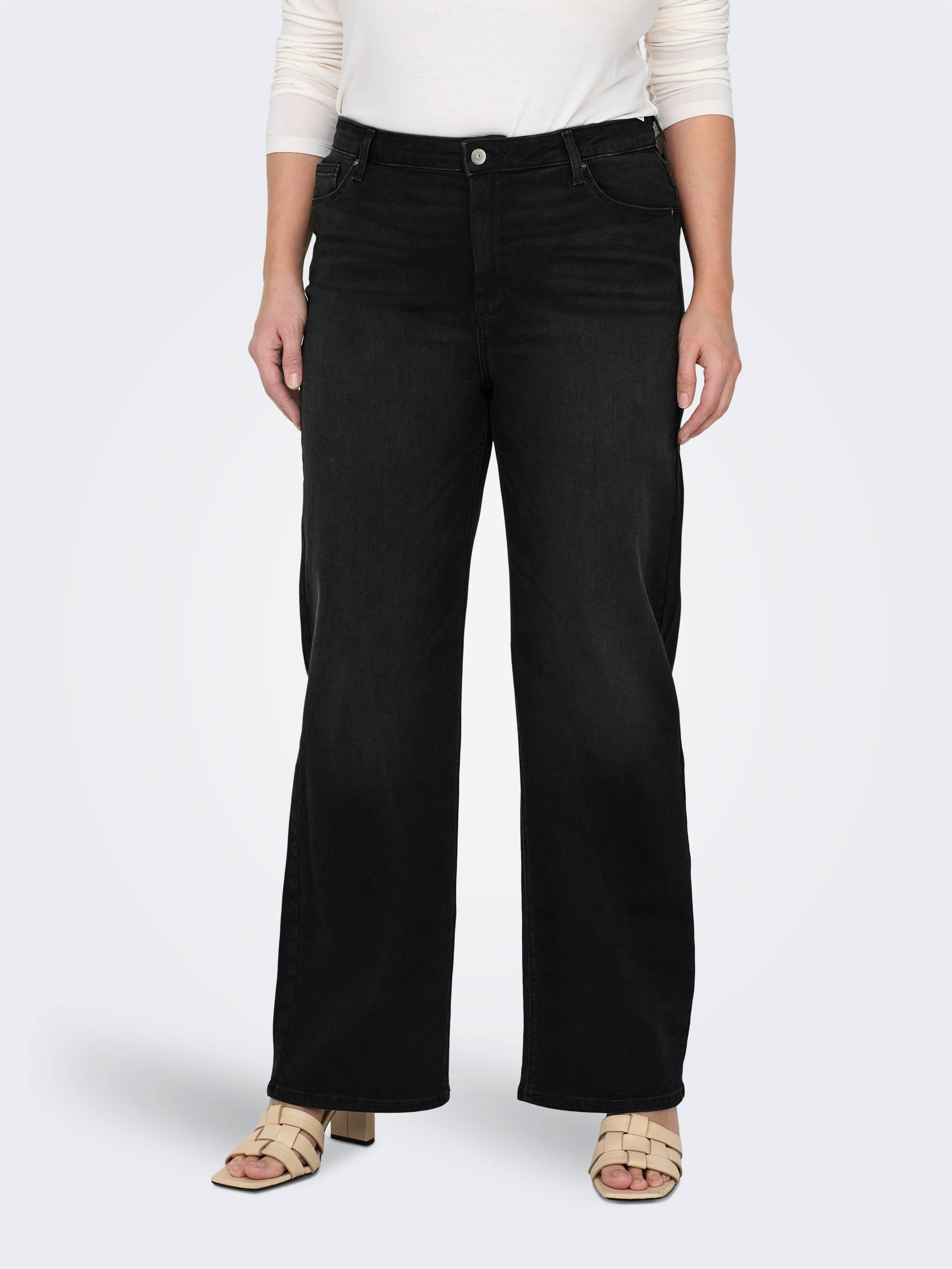 ONLY CARMAKOMA High-waist-Jeans »CARWILLY HW WIDE JEANS CRO1099 NOOS« ONLY CARMAKOMA High-waist-Jeans »CARWILLY HW WIDE JEANS CRO1099 NOOS« von ONLY CARMAKOMA