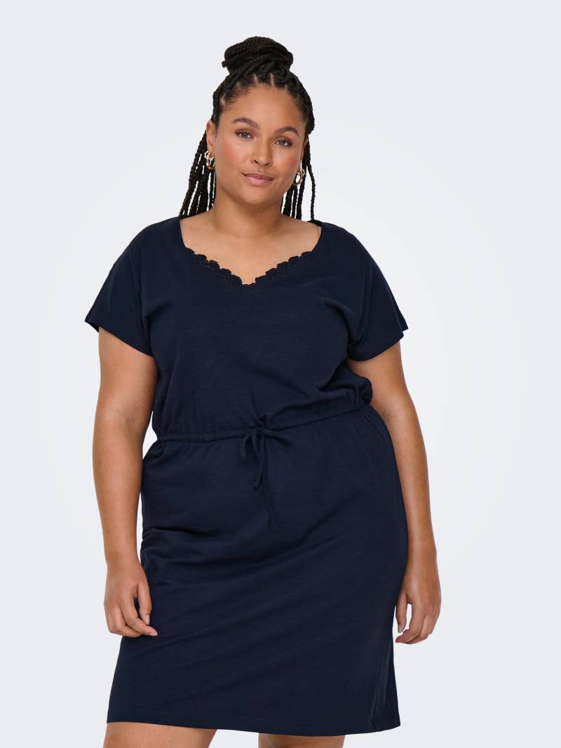 ONLY CARMAKOMA Jerseykleid »CARLILA S/L V-NECK KNEE DRESS JRS BS« von ONLY CARMAKOMA