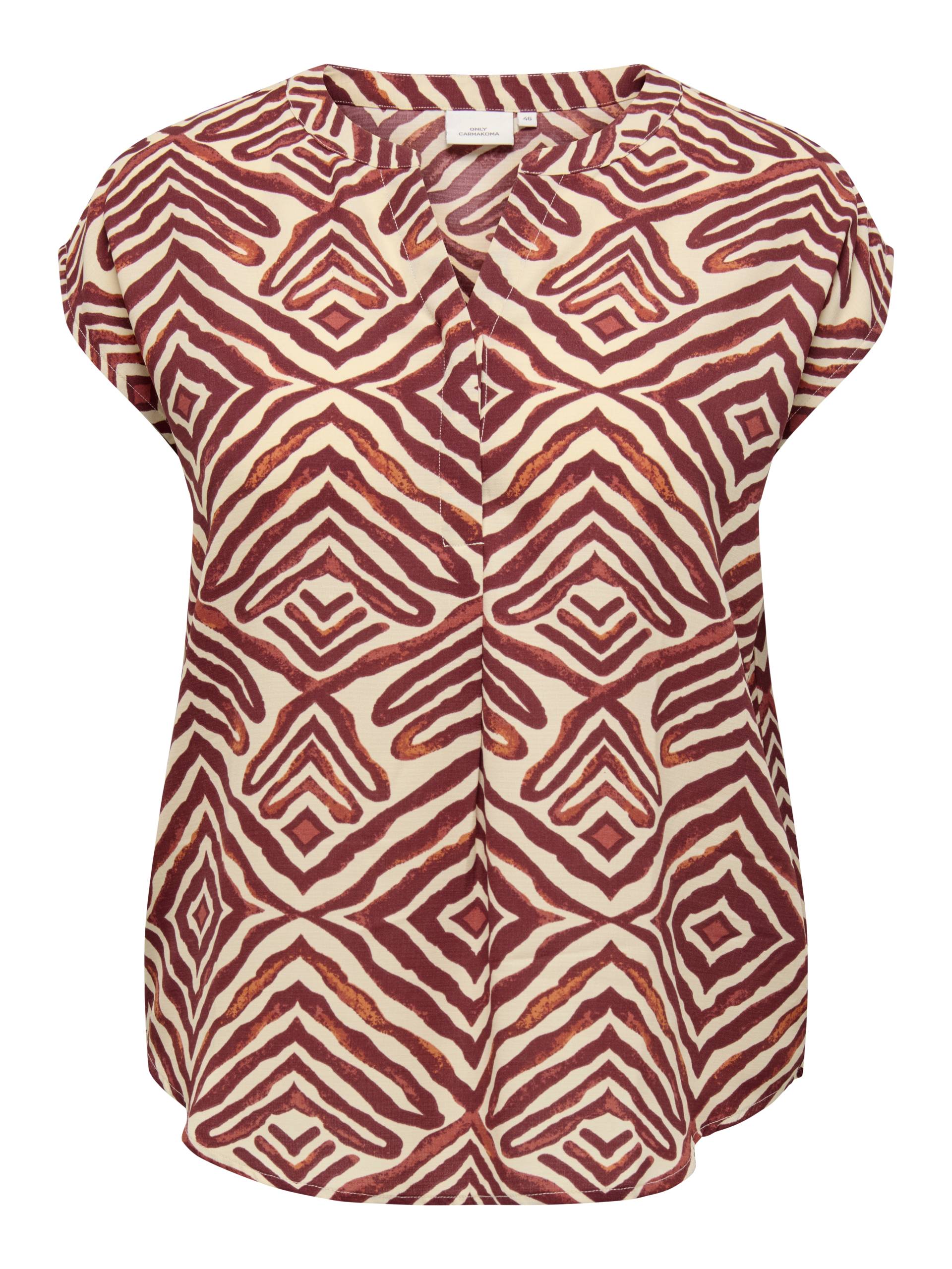 ONLY CARMAKOMA Kurzarmbluse »CARSHILLA SL SHIRT AOP VIS BS« ONLY CARMAKOMA Kurzarmbluse »CARSHILLA SL SHIRT AOP VIS BS« von ONLY CARMAKOMA