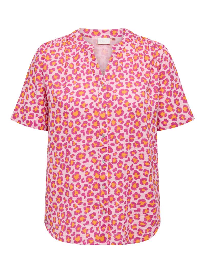 ONLY CARMAKOMA Kurzarmbluse »CARTHYRA LIFE S/S BUTTON TOP WVN« von ONLY CARMAKOMA