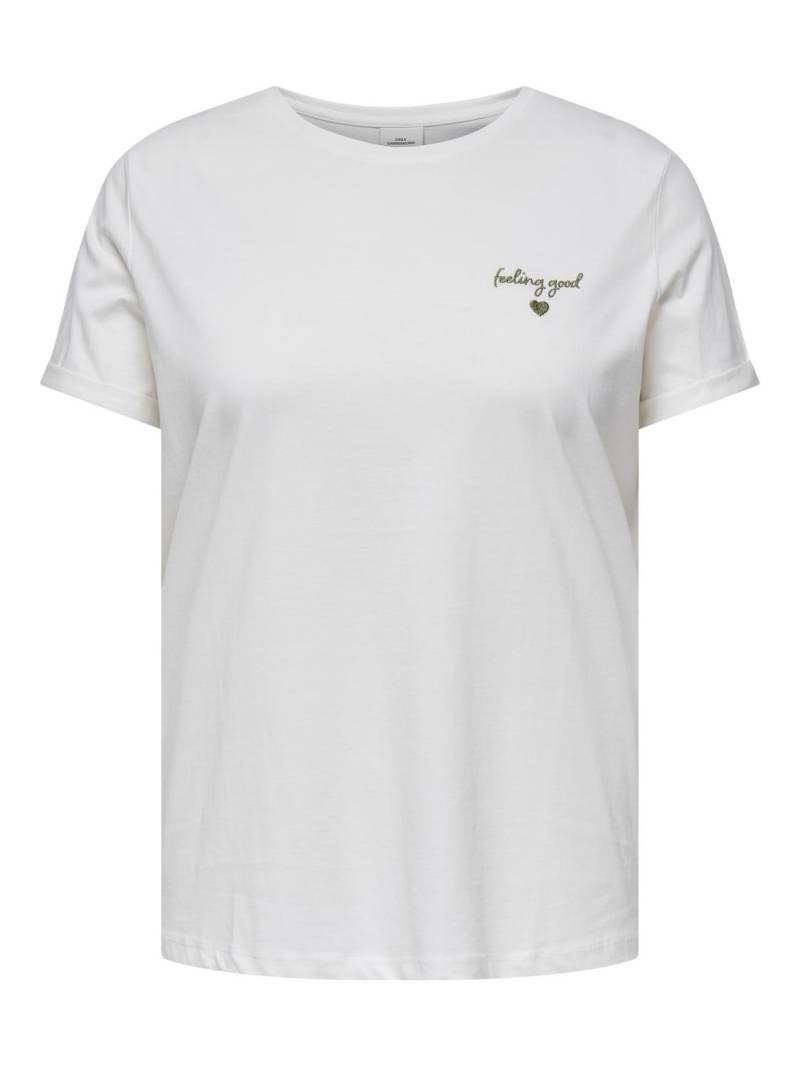 ONLY CARMAKOMA Kurzarmshirt »CARLEA LIFE S/S REG EMB. TOP JRS«, mit Stickerei von ONLY CARMAKOMA