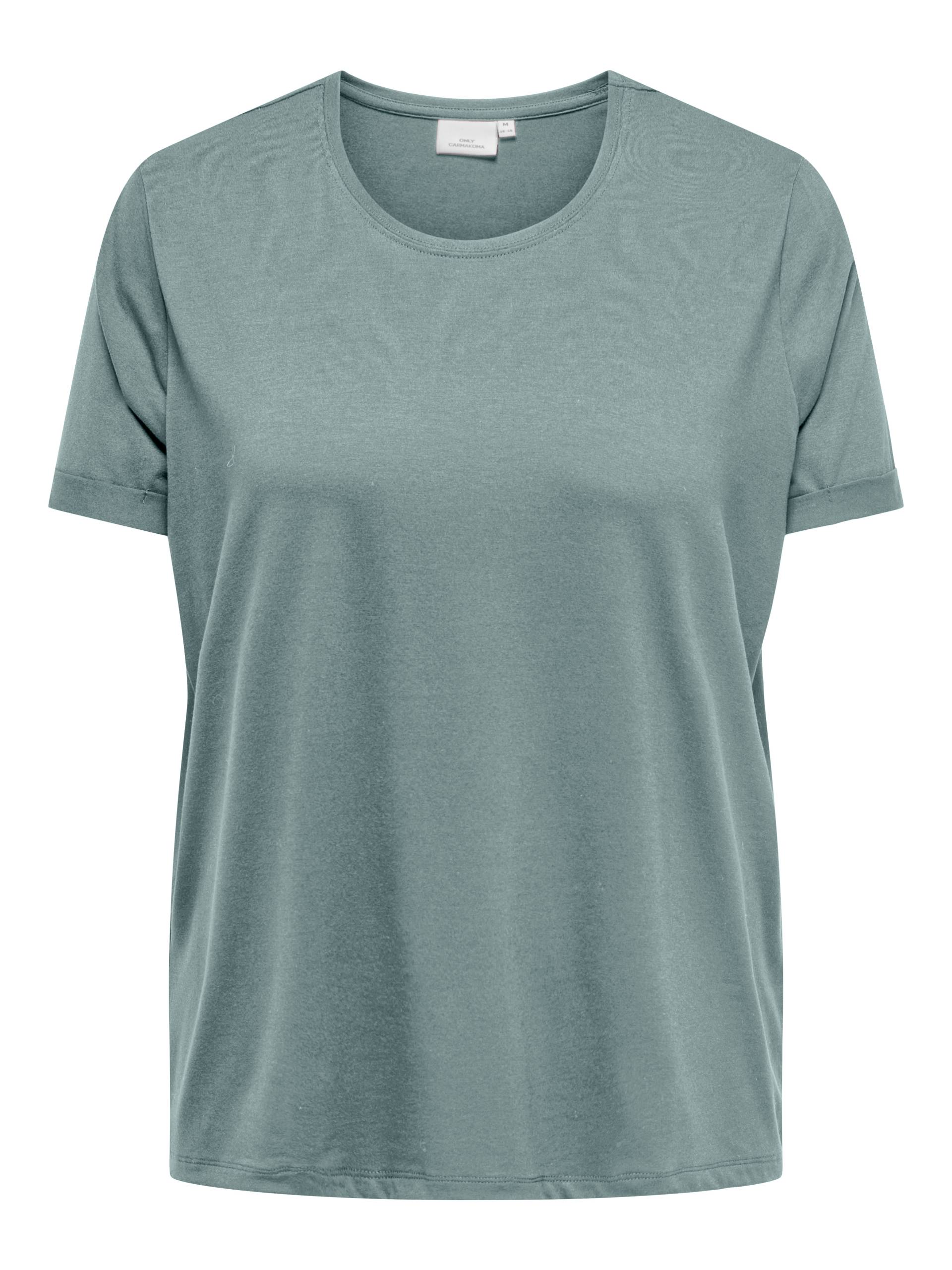ONLY CARMAKOMA Kurzarmshirt »CARMOSTER S/S FOLD UP TOP JRS NOOS« ONLY CARMAKOMA Kurzarmshirt »CARMOSTER S/S FOLD UP TOP JRS NOOS« von ONLY CARMAKOMA