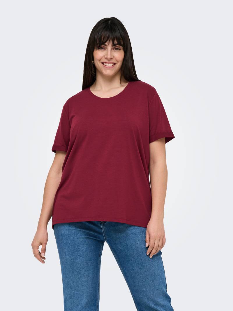 ONLY CARMAKOMA Kurzarmshirt »CARMOSTER S/S FOLD UP TOP JRS NOOS« von ONLY CARMAKOMA