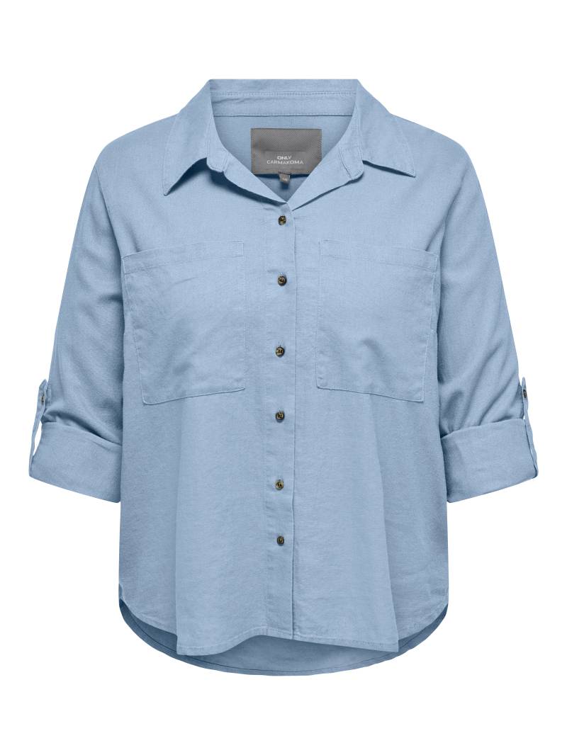 ONLY CARMAKOMA Langarmbluse »CARYASMIN-CARO L/S LINEN SHIRT PNT« von ONLY CARMAKOMA