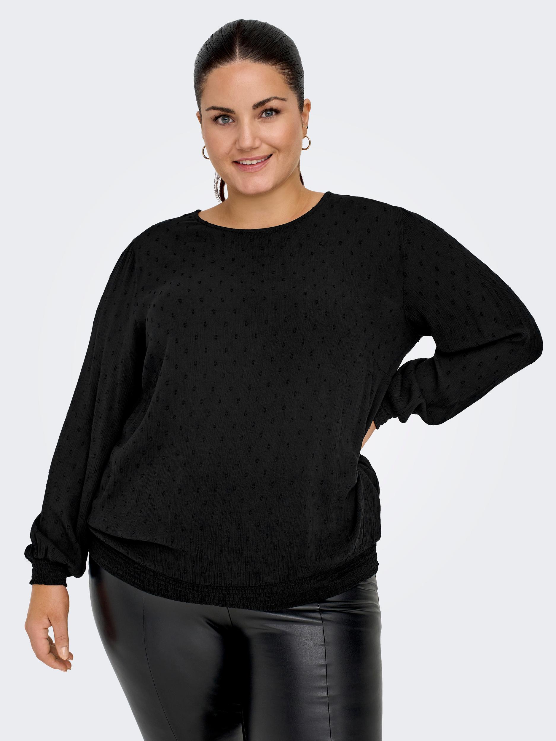 ONLY CARMAKOMA Langarmshirt »CARADANA L/S SMOCK TOP WVN« von ONLY CARMAKOMA