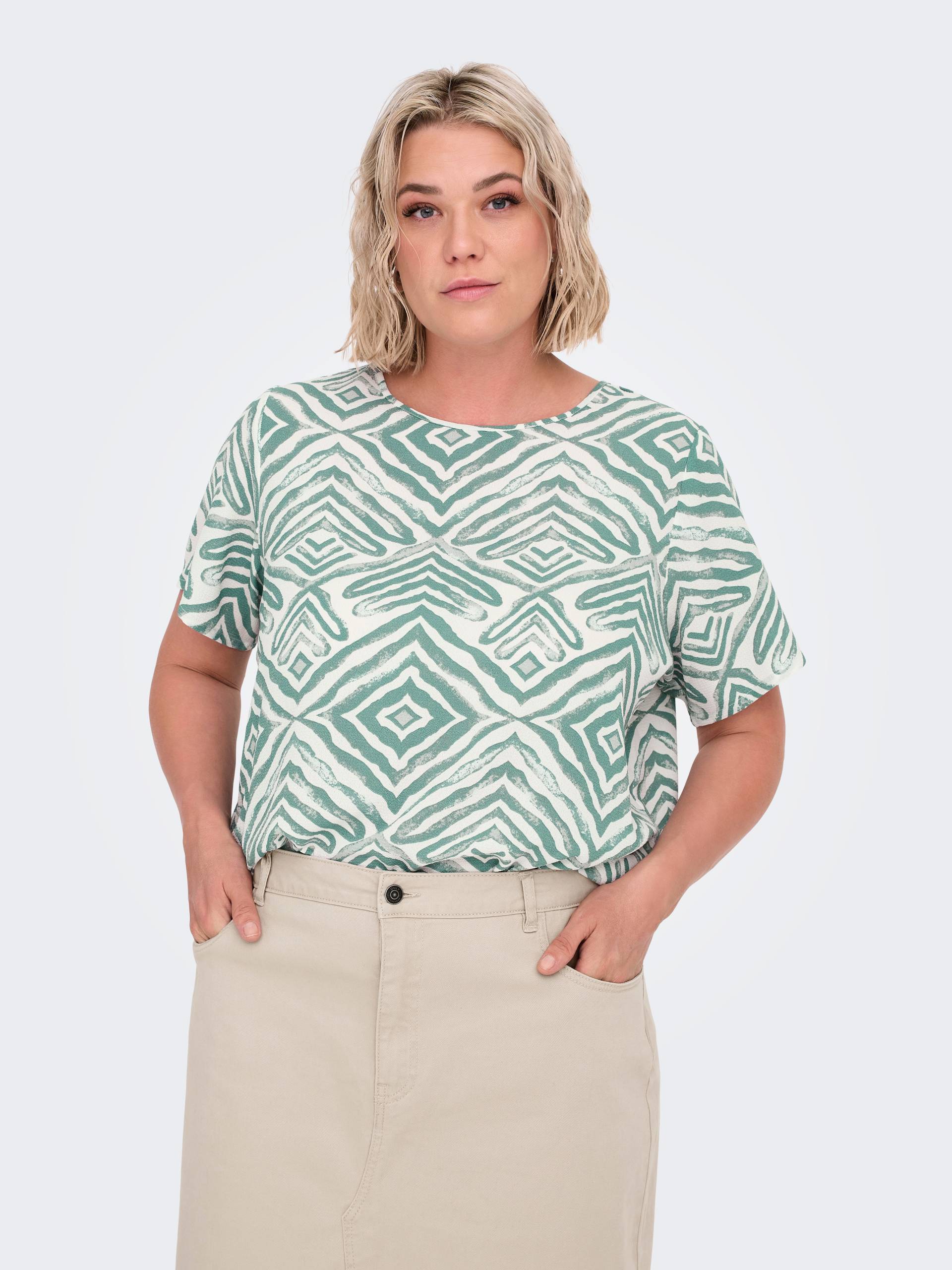 ONLY CARMAKOMA Shirtbluse »CARVICA SS TOP WVN NOOS« ONLY CARMAKOMA Shirtbluse »CARVICA SS TOP WVN NOOS« von ONLY CARMAKOMA