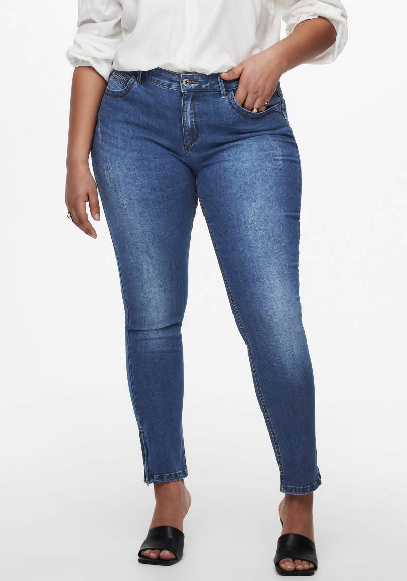 ONLY CARMAKOMA Skinny-fit-Jeans »CARKARLA REG SK ANKLE ZIP JNS« von ONLY CARMAKOMA