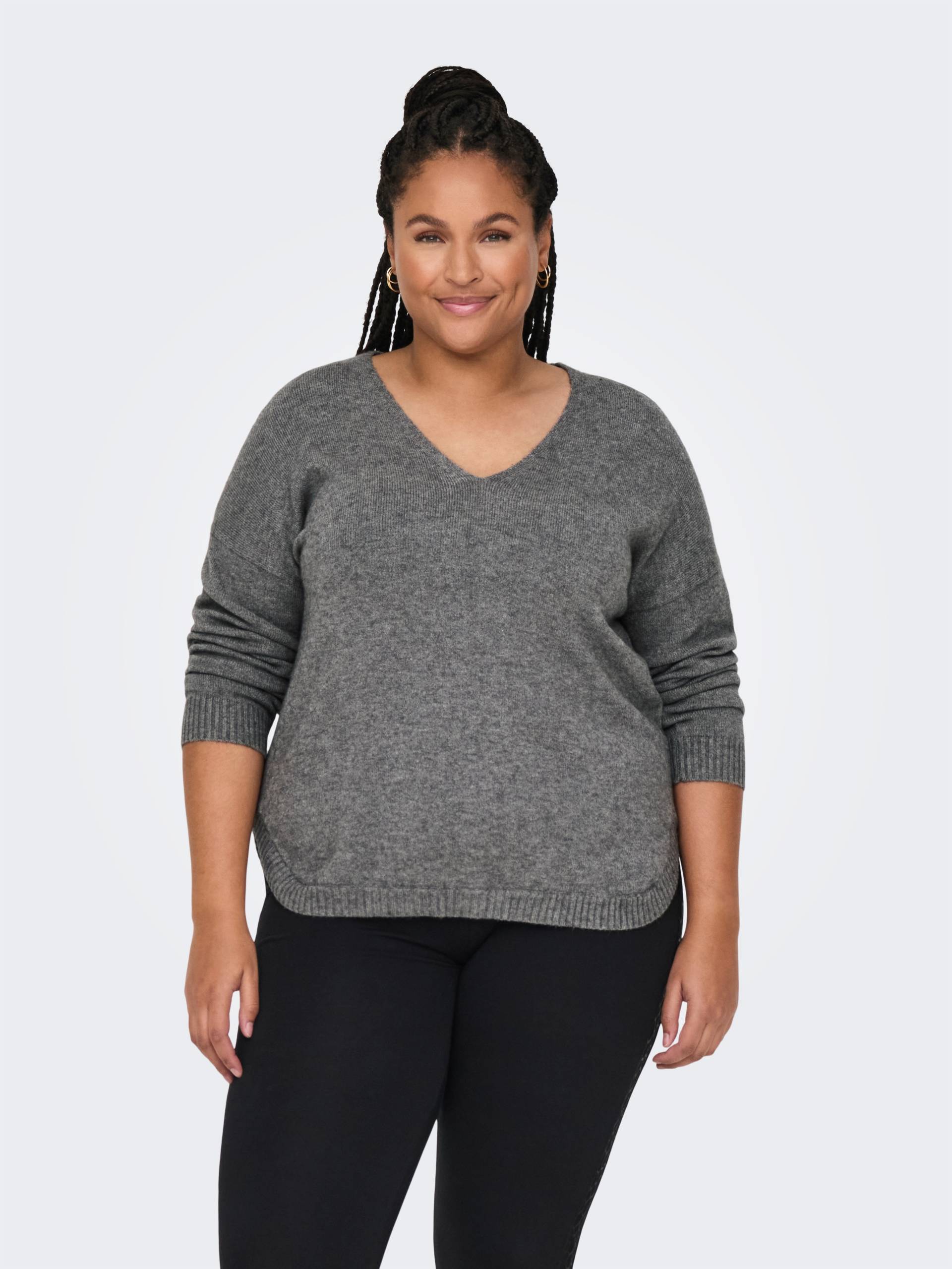 ONLY CARMAKOMA V-Ausschnitt-Pullover »CARMARGARETA LS PULLOVER KNT NOOS« ONLY CARMAKOMA V-Ausschnitt-Pullover »CARMARGARETA LS PULLOVER KNT NOOS« von ONLY CARMAKOMA