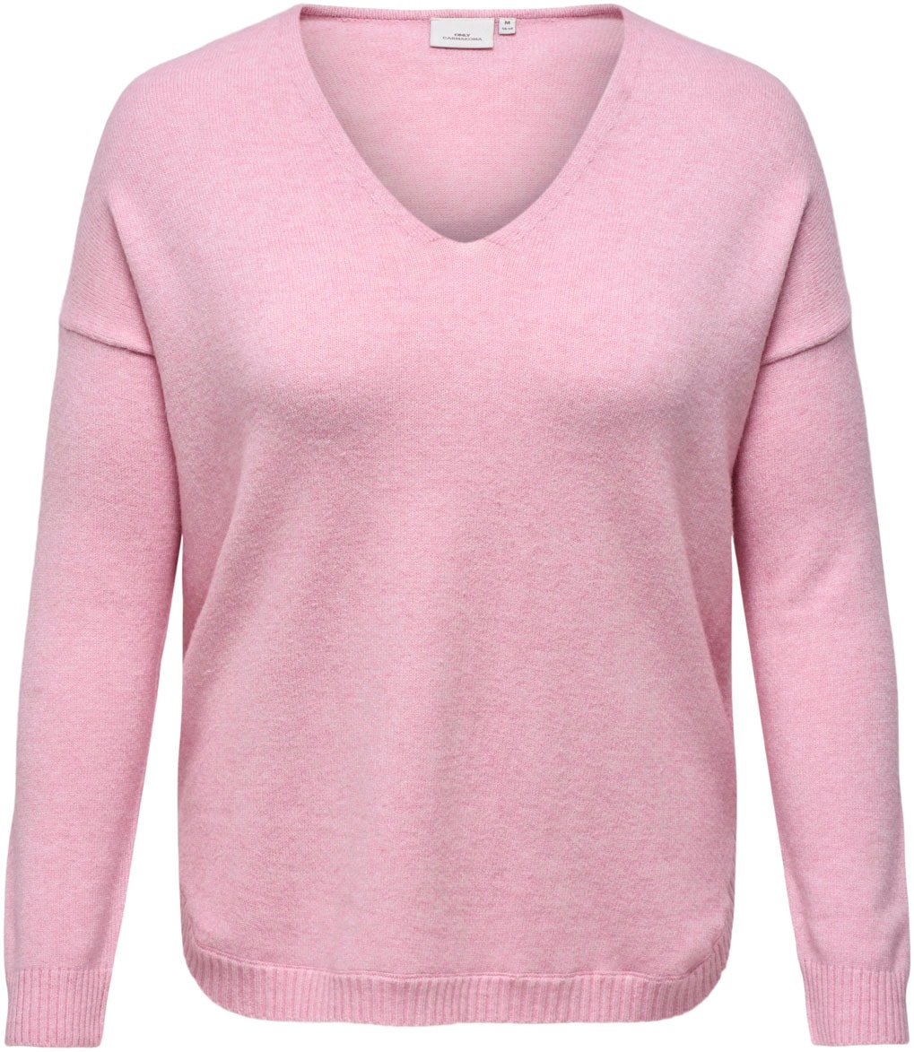 ONLY CARMAKOMA V-Ausschnitt-Pullover »CARMARGARETA LS PULLOVER KNT NOOS« von ONLY CARMAKOMA