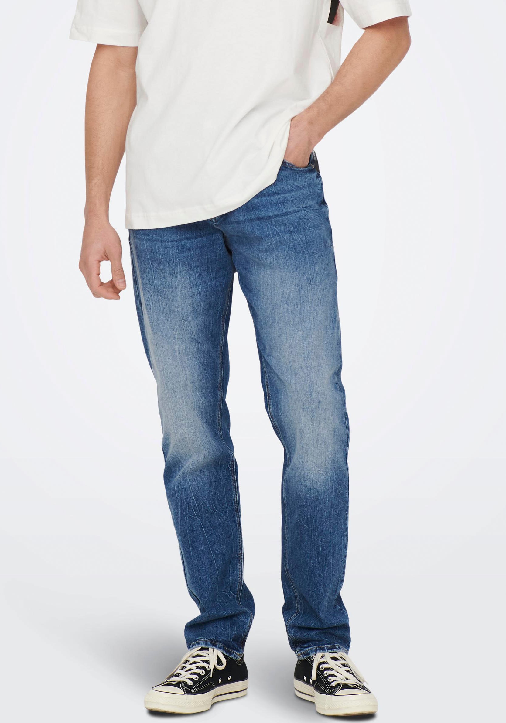 ONLY & SONS 5-Pocket-Jeans »ONSAVI COMFORT L. BLUE 4934 JEANS NOOS« von ONLY & SONS