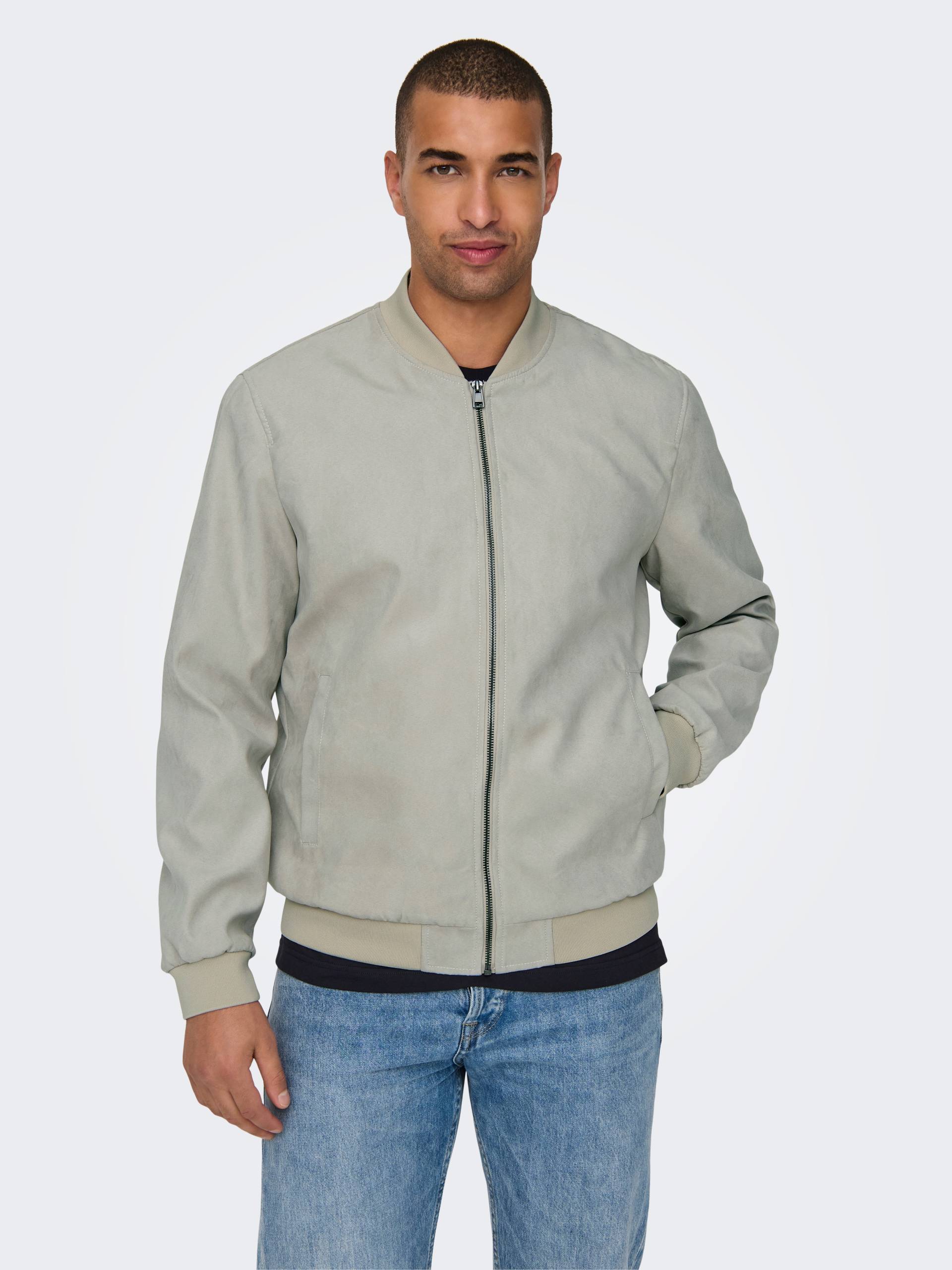 ONLY & SONS Bomberjacke »ONSLUCAS FAKE SUEDE BOMBER OTW« ONLY & SONS Bomberjacke »ONSLUCAS FAKE SUEDE BOMBER OTW« von ONLY & SONS
