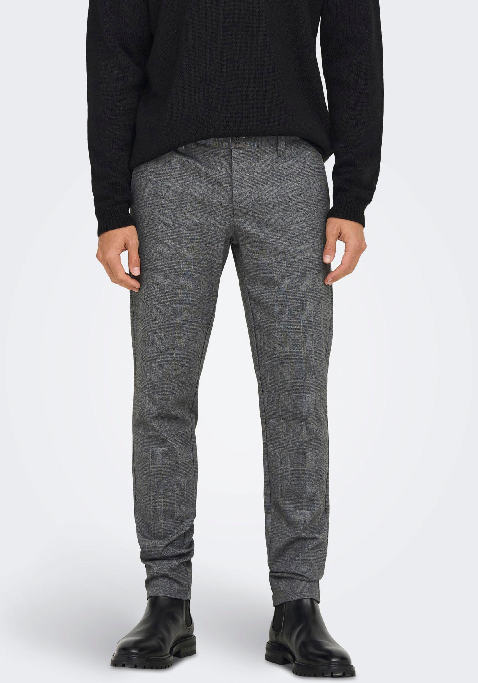 ONLY & SONS Chinohose »MARK CHECK PANTS« von ONLY & SONS