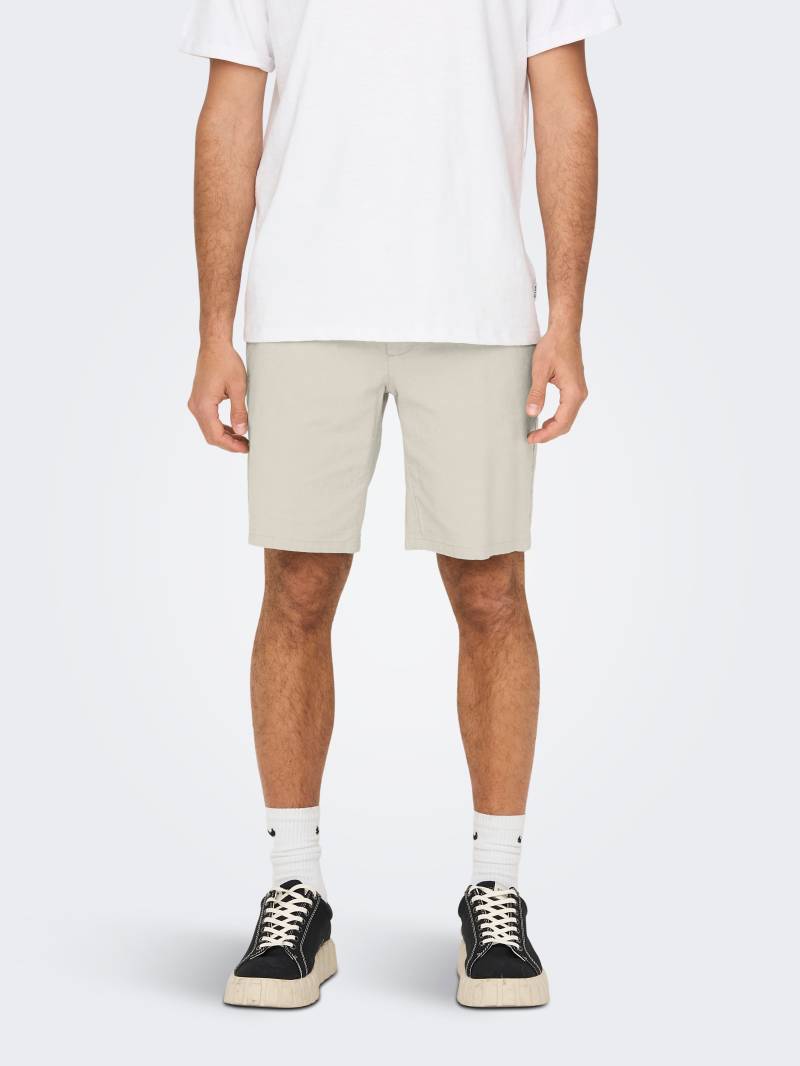 ONLY & SONS Chinoshorts »ONSMARK 0011 COTTON LINEN SHORTS NOOS« von ONLY & SONS