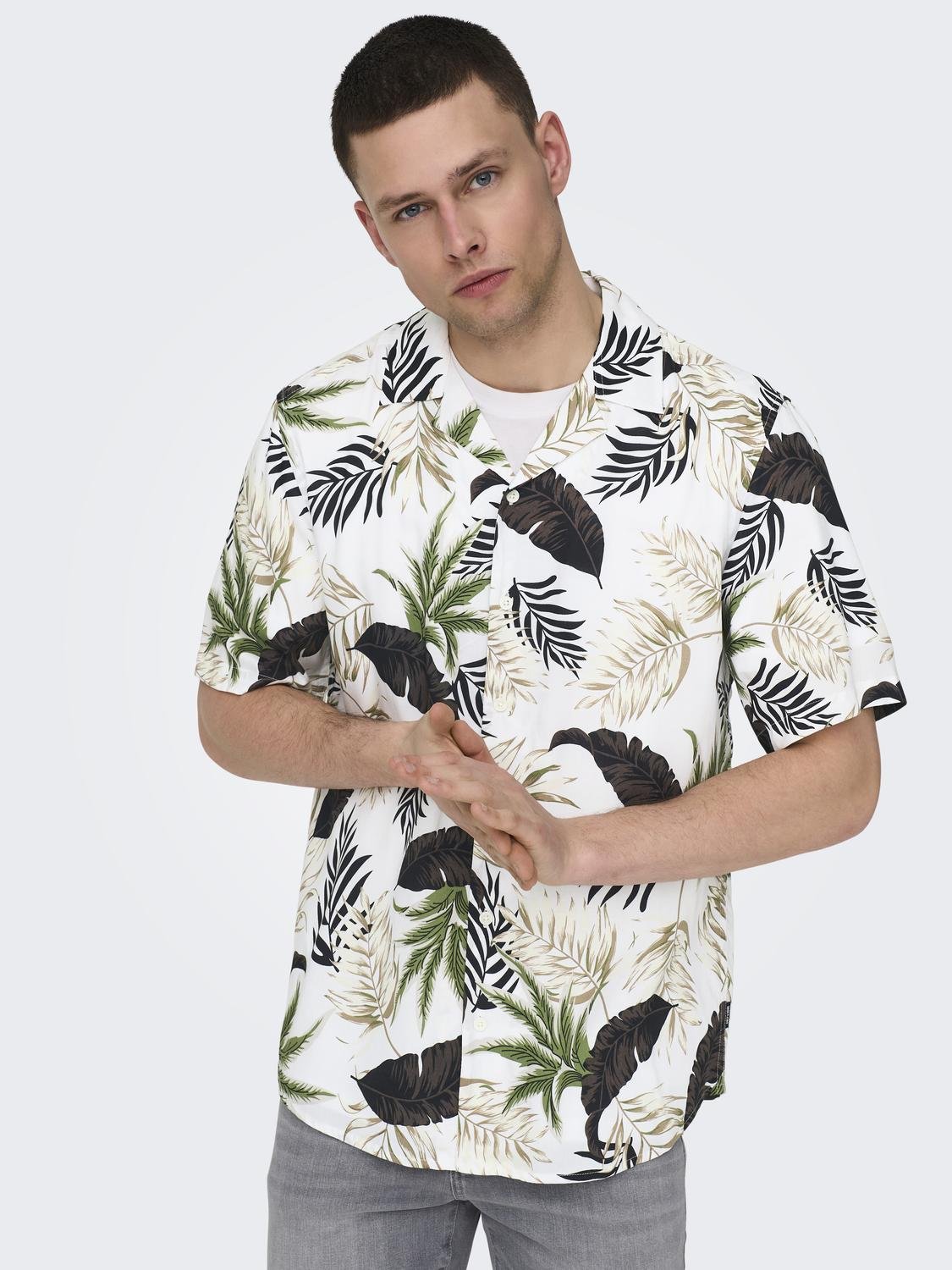 ONLY & SONS Hawaiihemd »ONSWAYNE LIFE AOP SS VISCOSE SHIRT NOOS« von ONLY & SONS