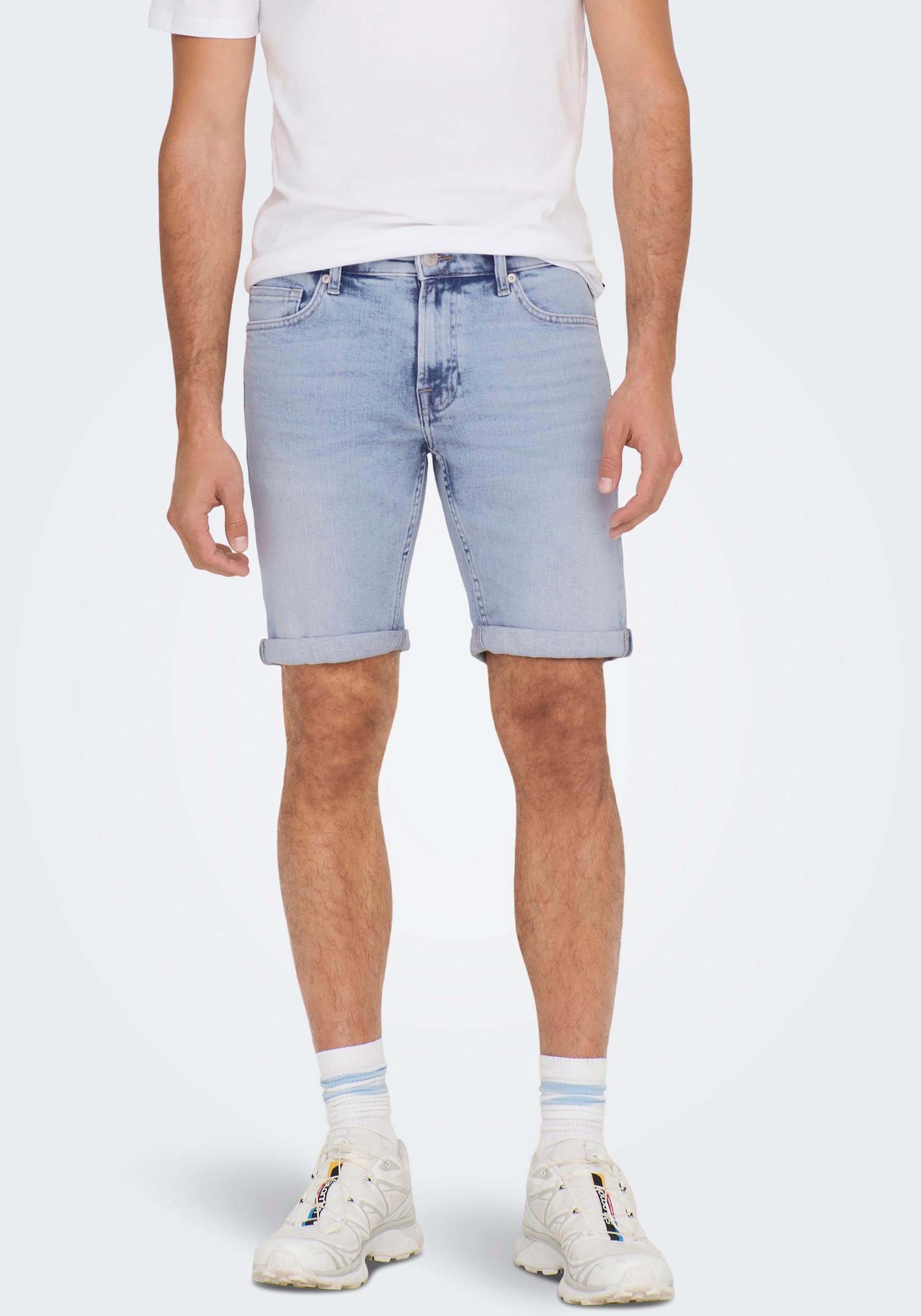 ONLY & SONS Jeansshorts »ONSPLY LIGHT BLUE 5189 SHORTS DNM NOOS« ONLY & SONS Jeansshorts »ONSPLY LIGHT BLUE 5189 SHORTS DNM NOOS« von ONLY & SONS